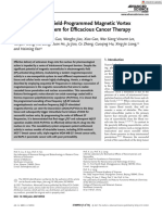 Advanced Science - 2021 - Electromagnetic Field Programmed Magnetic Vortex Nanodelivery System For Efficacious Cancer