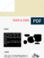 4. Shape and form