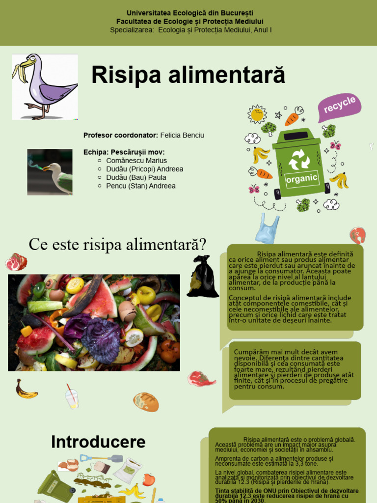 Risipa Alimentară | PDF
