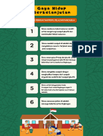 Infografis Pendidikan P5 Gaya Hidup Berkelanjutan Hijau Ilustratif