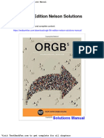 Orgb 5th Edition Nelson Solutions Manual