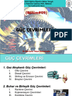 Bölüm#08 - Gaz Akışkanlı Güç Çevrimleri