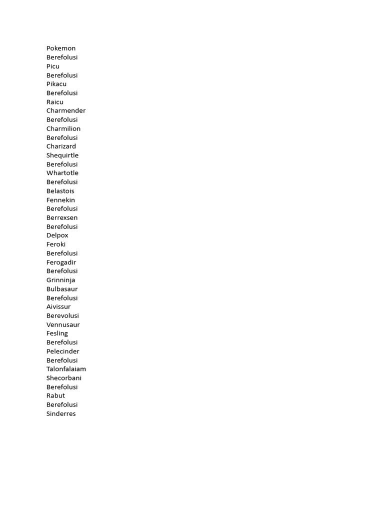 Pokemon | PDF