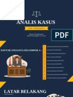 Analisis Kasus Tindak Pidana Korupsi