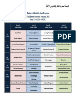 BA Final Exam Schedule