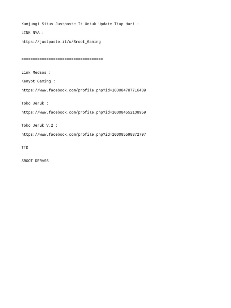 Update Harian di Justpaste It | PDF
