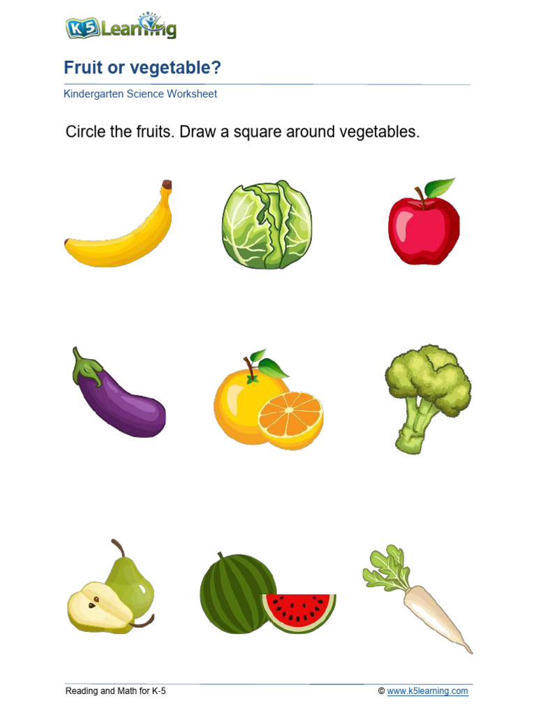 Fruit vegetable a pdf