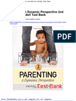 Parenting A Dynamic Perspective 2nd Edition Holden Test Bank