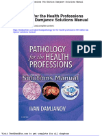 Pathology For The Health Professions 5th Edition Damjanov Solutions Manual