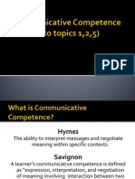 Communicative Competence