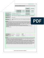 Supplier Audit Form