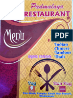 Resturant Menu PDF