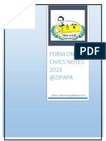Form One Civics Notes @zipapa-2023