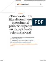 ¿Dónde Están Los Fijos Discontinuos Que Cobran El Paro Se Disparan Un 108,4% Tras La Reforma Laboral