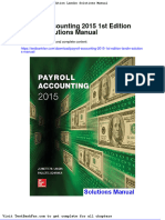 Payroll Accounting 2015 1st Edition Landin Solutions Manual