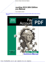 Payroll Accounting 2016 26th Edition Bieg Solutions Manual