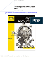 Payroll Accounting 2018 28th Edition Bieg Test Bank