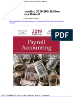 Payroll Accounting 2019 29th Edition Bieg Solutions Manual
