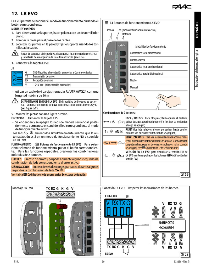 Manual de instalación LK EVO E1SL | PDF | Diodo emisor de luz | Bienes ...
