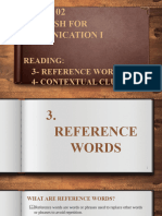 Week 2 Reference Words and References Words