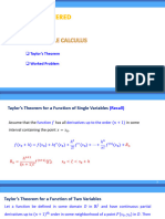 Taylor Series For Multi Variables