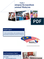 Topik 4 - Pemantapan Kesepaduan Nasional Malaysia