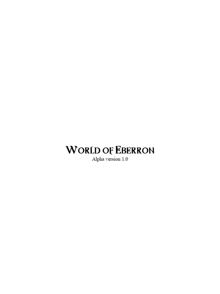 World of eberron pdf dungeons dragons
