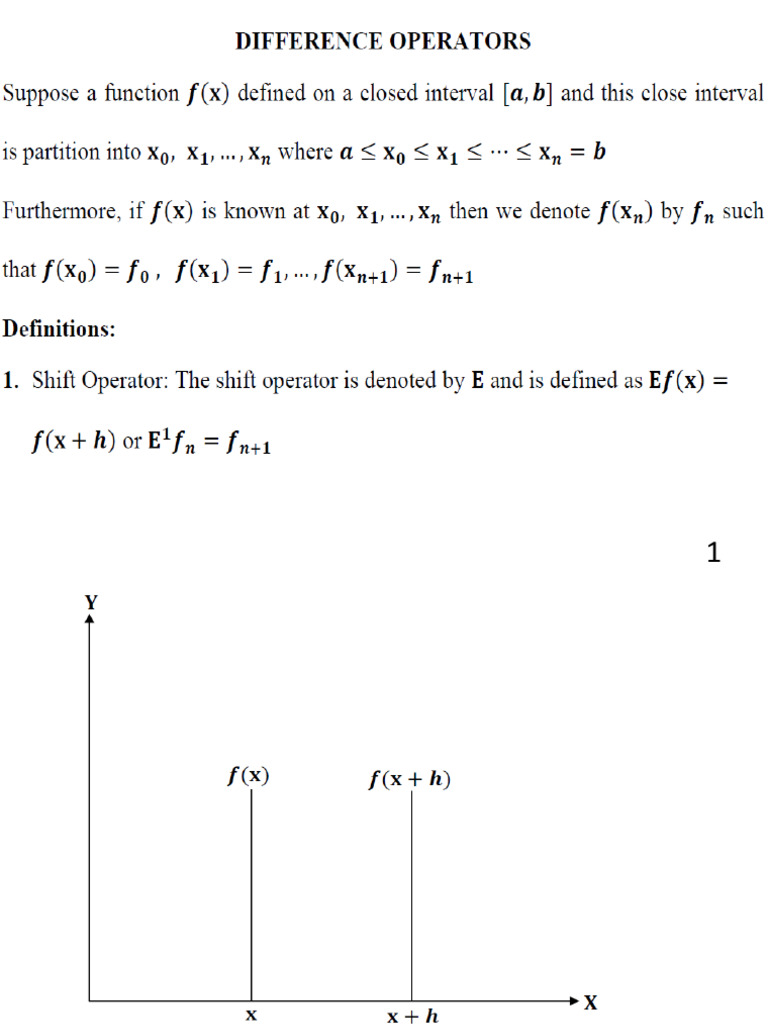 Difference Operator | PDF