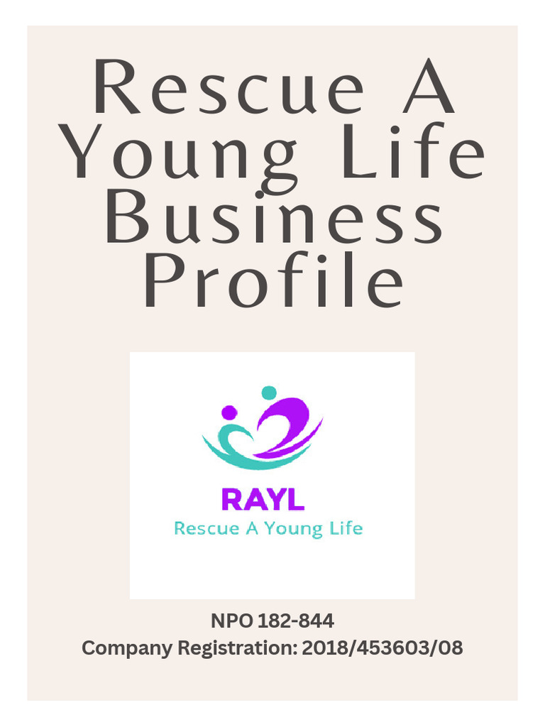 Rescue A Young Life Business Profile 2024 PDF Adolescence Youth