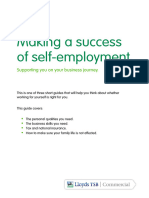 Making A Success of Self Employment