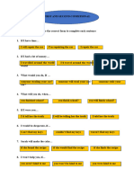 First and Second Conditional Choose The Correct Option To Complete The Sentences 150706