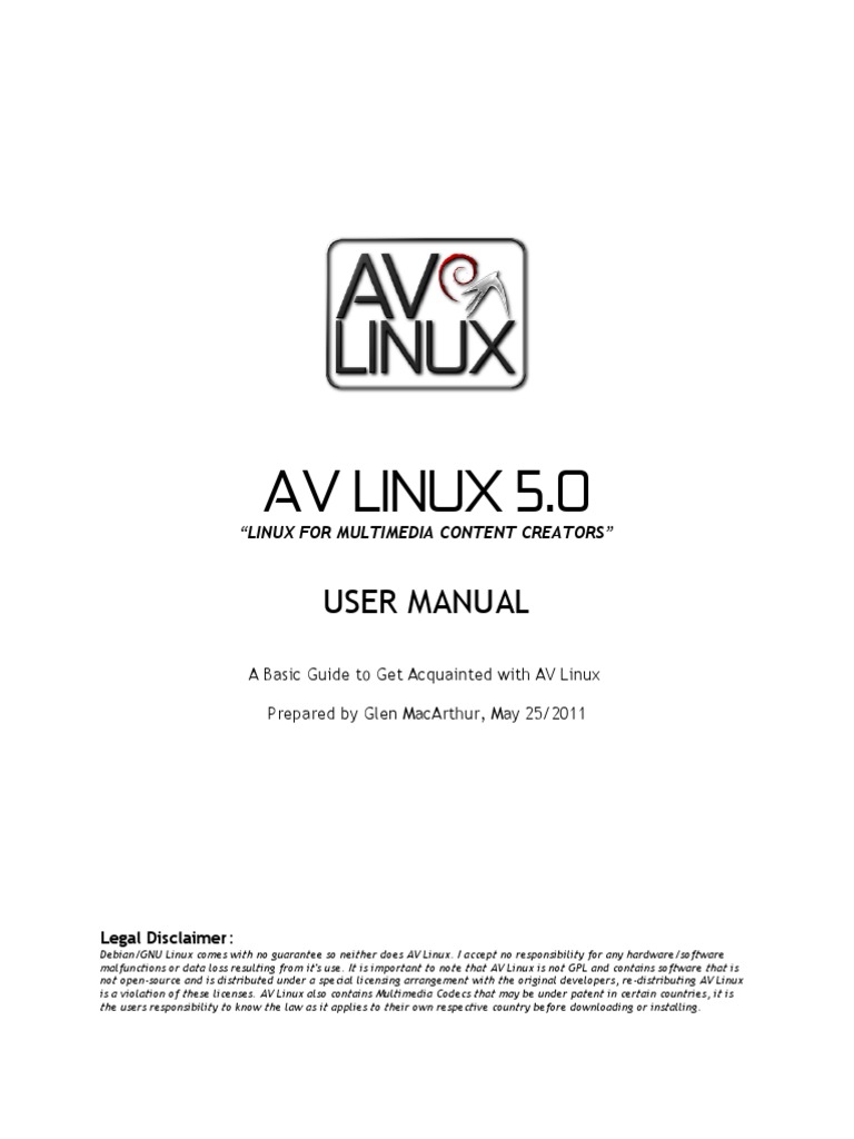 AV Linux 5.0 Manual | PDF | Advanced Packaging Tool | Linux