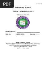 Applied Physics Lab Manual