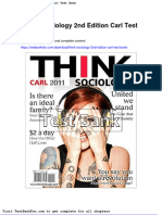 Think Sociology 2nd Edition Carl Test Bank