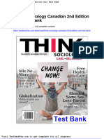 Think Sociology Canadian 2nd Edition Carl Test Bank