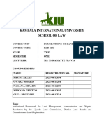 Land Law - Institutional Framework ULC, DLB, CLR-1