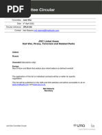 Joint Committee Circular: JWC Listed Areas Hull War, Piracy, Terrorism ...