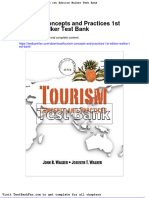 Tourism Concepts and Practices 1st Edition Walker Test Bank