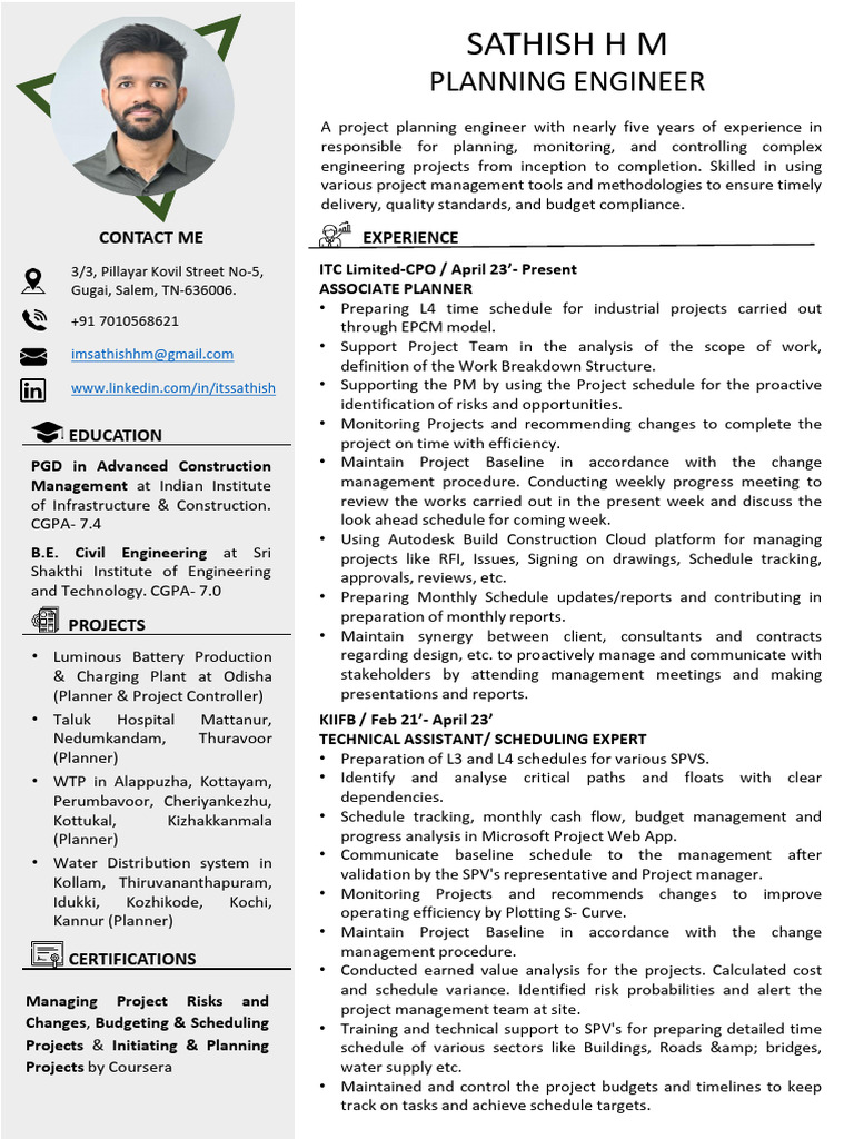Engineering Project Planner Profile | PDF | Project Management