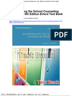 Transforming The School Counseling Profession 5th Edition Erford Test Bank