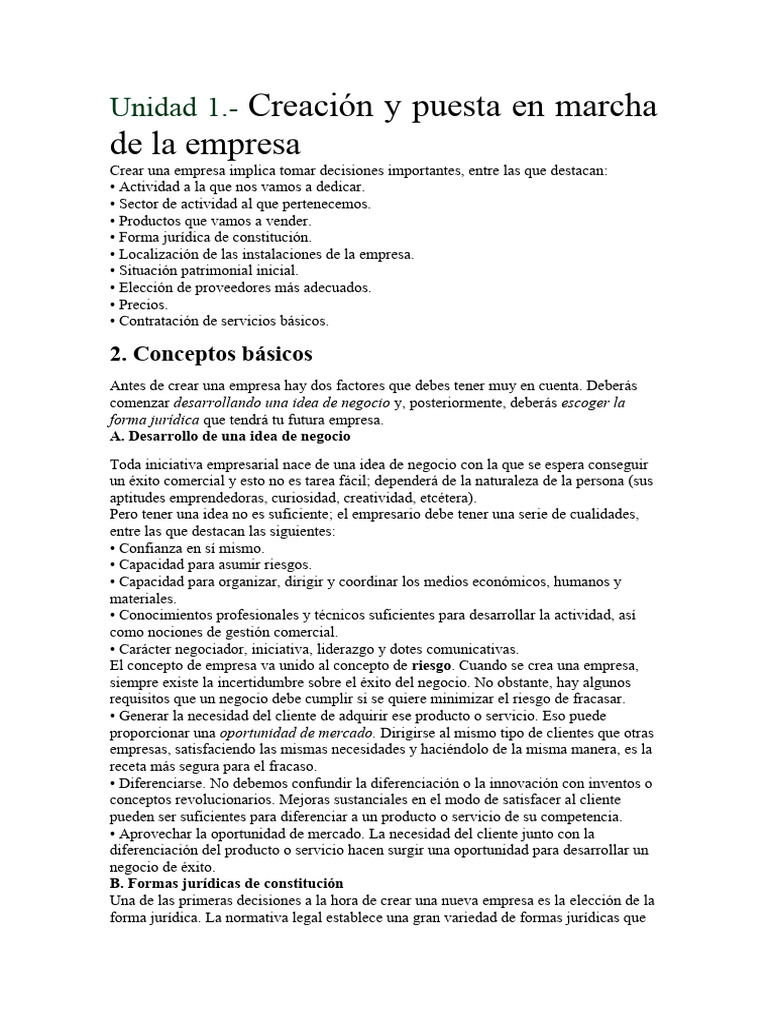 Guía para Crear una Empresa Exitosamente | PDF | Business | Economias
