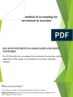 Equity Method of Accounting For Investment in Associate