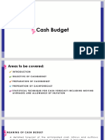 (B3) 15. Cash Budget