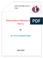 Practical Physics Laboratory Lectures Part (1) : Dr. Nisreen Khalid Fahad