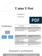 11 - Pertemuan 11 - UJI T Atau T-Test