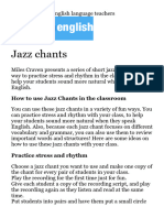 Jazz Chants - Webinar