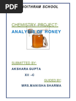 Honey Chemistry Investigatory Project | PDF | Honey | Chemistry