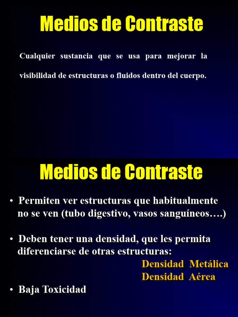 3 - Medios de Contraste | PDF | Alergia | Ion