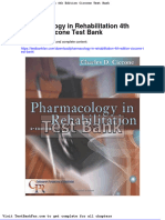 Pharmacology in Rehabilitation 4th Edition Ciccone Test Bank