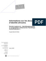 Informations Sur Les Documents D'identité Africains